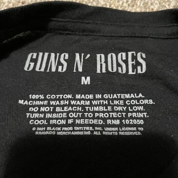 Guns N Roses Sweet Child O Mine Graphic T-Shirt Womens Medium Black Cotton Tee - Picture 4 of 4
